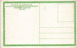 Maschinengewehrpackung. Offizielle Karte für Rotes Kreutz Kriegsfürsorgeamt Kriegshilfsbüro Nr. 517....