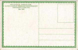 Skiläufer. Offizielle Karte für Rotes Kreutz Kriegsfürsorgeamt Kriegshilfsbüro Nr. 515. s: Carl Pipp...