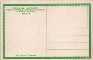 Stilles Heldentum. Offizielle Karte für Rotes Kreutz Kriegsfürsorgeamt Kriegshilfsbüro Nr. 573. s: R...