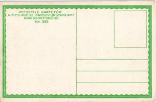 Im Schneesturm. Offizielle Karte für Rotes Kreutz Kriegsfürsorgeamt Kriegshilfsbüro Nr. 360. s: R. K...