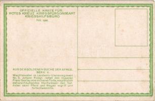 Offizielle Karte für Rotes Kreuz, Kriegsfürsorgeamt, Kriegshilfsbüro Nr. 496. Aus dem goldenen Buche...