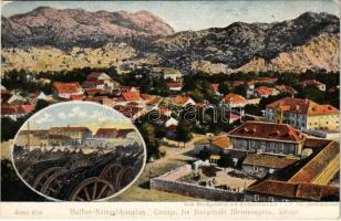 Balkan Kriegsschauplatz: Cetinje, die Hauptstadt Montegros, besetzt. Offizielle Karte für Rotes Kreuz, Kriegsfürsorgeamt, Kriegshilfsbüro K.F.A. Serie 62/6.