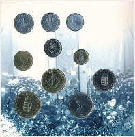 1996. 10f-100Ft (10xklf) "50 éves a Forint" forgalmi sor dísztokban. A belső tokon a ragas...