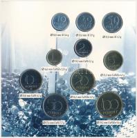 1996. 10f-100Ft (10xklf) "50 éves a Forint" forgalmi sor dísztokban. A belső tokon a ragas...