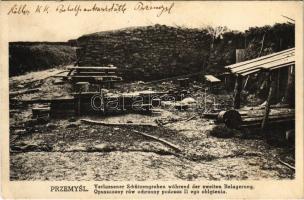 1918 Przemysl, Verlassener Schützengraben während der zweiten Belagerung. Austriaverlag 1917 (EK)
