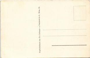 Kriegsbildkarte Nr. 40. Die 30,5 cm Mörser in Russisch-Polen: Das Geschütz in Elevation schußbereit....