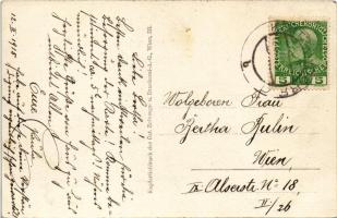 1915 Kriegsbildkarte Nr. 12. Zerschossene serbische Kanonen, die in den siegreichen Kämpfen an der S...