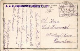 1916 Belgrad-Gobelja, 4. Feldbaon des K.u.k. Inf. Rgt. Nr. 84. 1914-1916. Hermes Druckerei + "K...