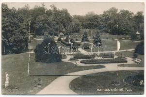 Harkányfürdő, Park, leporellolap 10 képpel (fa)