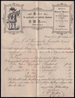 1891 Drezda, Archiv für genealogisch-heraldische Auskünfte und Atelier für Wappen-Malerei reklámkárt...