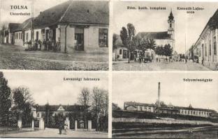 Tolna selyemfonógyárral, laktanyával