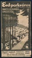 cca 1930 Érd-parkváros parcellázásának ismertetése, kihajtható, képekkel illusztrált prospektus