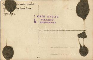 1916 Belene, Osztrák-magyar katonák lovas hintón / WWI Austro-Hungarian K.u.K. military, soldiers on...