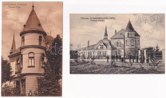 Dunaszerdahely, Dunajská Streda; 9 db RÉGI város képeslap / 2 pre-1940 town-view postcards