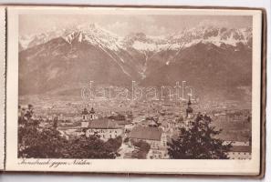 Innsbruck; 9 db RÉGI képeslap képeslapfüzetben / 9 PRE-1945 postcards in postcard booklet