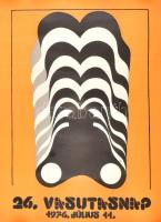 3 db retro plakát: Vasutasnap, Asztalitenisz EB 40x60 cm