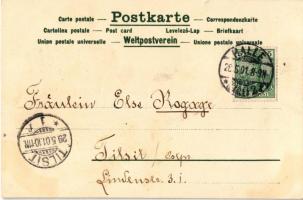 1901 Szecessziós hölgy / Art Nouveau lady. A. Sockl litho