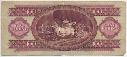 1960. 100Ft "B 256 086144" T:F apró szakadás, firka
Adamo F30