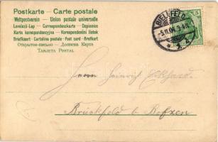 1904 Szecessziós hölgy / Art Nouveau lady. litho