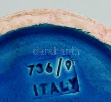 Bitossi Olasz rimini-kék kerámia tálka. Kézzel festett, jelzett, sorszáozott hibátlan 10 cm