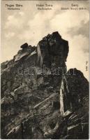 Tátra, Magas-Tátra, Vysoké Tatry; Mártacsúcs / Marthaspitze / Zlobisty Szczyt. Franz Pietschmann 1912. No. 2619.