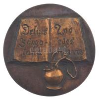 1973. Delius bányatana 200 éves 1773 / OMBKE Nemzetközi Bányagazdasági Konferencia Balatonfüred 1973 öntött bronz emlékérem (88mm) T:AU
