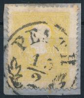 1858 2kr II. sárga / yellow "PESTH"