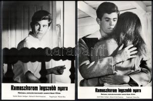cca 1971 ,,Kamaszkorom legszebb nyara" című amerikai film jelenetei és szereplői, 21 db vintage...