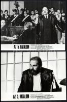 cca 1989 előtt készült ,,Az 5. hatalom" című olasz film jelenetei és szereplői, 16 db vintage p...