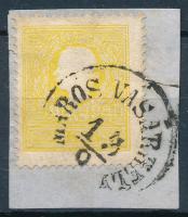 1858 2kr II. sárga / yellow "MAROS VÁSÁRHELY" Signed: Ferchenbauer