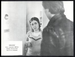 cca 1981 ,,Végállomás" című NSZK film jelenetei és szereplői, 9 db produkciós filmfotó nyomdate...