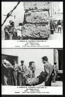 cca 1971 ,,A vizsgálat lezárult, felejtse el" című olasz film jelenetei és szereplői, 41 db vin...