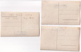 1924 Keszthely, Balatoni vitorlaverseny. Tímár Rózsika fényképészeti műterme - 5 db régi fotó képesl...