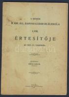 1925-1940 3db szegedi iskolai értesítő és évkönyv