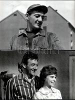 Sinkovits Imre (1928-2001) színművész a ,,Tücsök" és ,,Az Örökös" című filmek jeleneteiben...