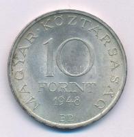 1948. 10Ft Ag "Széchenyi" T:AU,XF patina
Adamo EM2