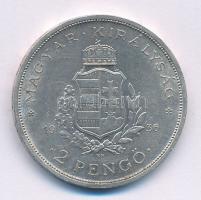 1936. 2P Ag "Liszt" T:AU,XF patina 
Adamo P7.3