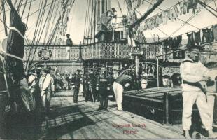 Fiume on the deck of a k.u.k warship