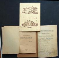 1907-1982 3db szentesi könyv, mint: Száz éves Szentes vasútja, a szentesi református kör könyvtári kiviteli könyvecskéje illetve egy tagsági könyv