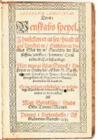 [Sigismund Schwabe/Sigismund Suevus (1526-1596)] Speculum amicitiae, det er: Venskabs Speyel. I huilcken er at see, huad it got Venskab er, huilcken en dyrebar Skat det er, huorledis det skal skifftis, proffuis, formeris, oc til enden bliffue bestandigt. Met mange sk?ne Sprock, Historier oc Exempler, aff den H. Scrifft, oc gamle Laerefaedris Boger... Kiobenhaffn, 1613, Salomon Sartor, 99 sztl. lev. Dán nyelven. Átkötött félbőr-kötésben, a lapokon szúrágta lyukakkal. / Half-leather-binding, with worn spine and cover, with wood-beetle holes on the sheets.