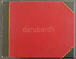 36 lapos album benne 288 db képeslapokból kivágott kép, főleg európai városképek a múlt század első ...