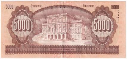 1993. 5000Ft "J" T:F szép papír / Hungary 1993. 5000 Forint "J" C:F nice paper
...