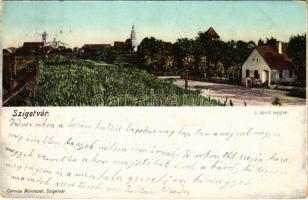 1911 Szigetvár, a várról tekintve (EK)