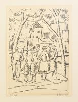 Jean-Georges Simon / Simon János György (1894-1968): Au tour d'un Beg De Gaz. I Dessins á la po...