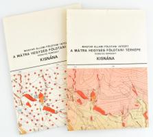 1975 Kisnána földtani és észlelési térképe. 1:10 000, 2db, 83x100 cm