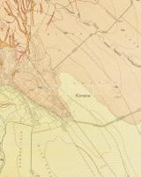 1975 Kisnána földtani és észlelési térképe. 1:10 000, 2db, 83x100 cm