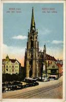 1941 Újvidék, Novi Sad; Római katolikus templom, piac / Catholic church, market (EK)