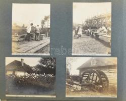 1913 Felvidék-Tátra, össz. 85 db albumlapra ragasztott régi fotó, klf. helyszínekről: Vrickó (Túrócr...