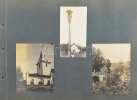 1913 Felvidék-Tátra, össz. 85 db albumlapra ragasztott régi fotó, klf. helyszínekről: Vrickó (Túrócr...