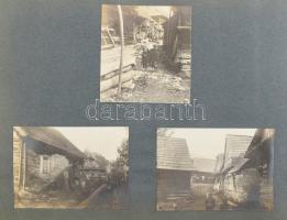 1913 Felvidék-Tátra, össz. 85 db albumlapra ragasztott régi fotó, klf. helyszínekről: Vrickó (Túrócr...